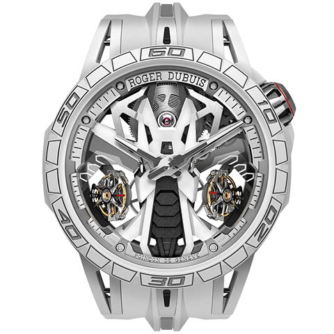 ロジェ・デュブイ　ROGER DUBUIS エクスカリバー  スパイダー カウンタック ホワイト ミネラル コンポジット  RDDBEX0988