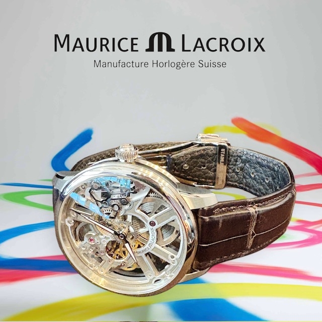 【美品】Maurice Lacroix モーリスラクロア 自動巻き デイト付き モーリス・ラクロア(MAURICE LACROIX) AIKONIC AUTOMATIC 43MM