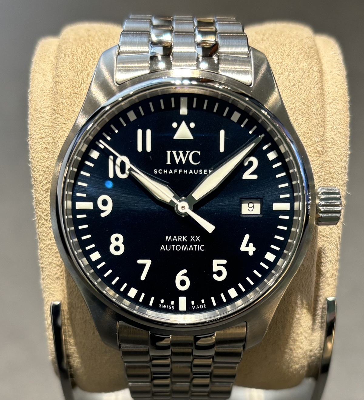 IWCポルトギーゼ用純正バンド 濃い紺色 ダークネイビーブルー