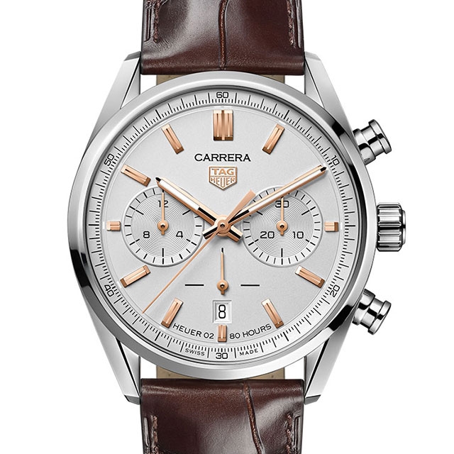 美品◆タグホイヤー　カレラ キャリバーホイヤー０２ クロノグラフ４５ｍｍ タグ・ホイヤー(TAG Heuer) タグ・ホイヤー カレラ キャリバー