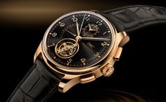 2025新作 オブシディアンカラーの文字盤を備えた18 ct Armor Gold®のIWC「ポルトギーゼ・ トゥールビヨン・レトログラード・クロノグラフ」が登場