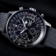 NAVITIMER1461 BLACK STEEL