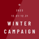 ウィンターキャンペー開催中