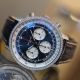 ダイヤモンドの輝きが眩しいブルーダイヤルの ナビタイマー B01 クロノグラフ 41 AB0139631C1P1 【在庫あり】