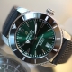人気のグリーンダイヤルのラバータイプです！ スーパーオーシャン ヘリテージ B20 オートマチック 42 AB2010121L1S1 【在庫あり】
