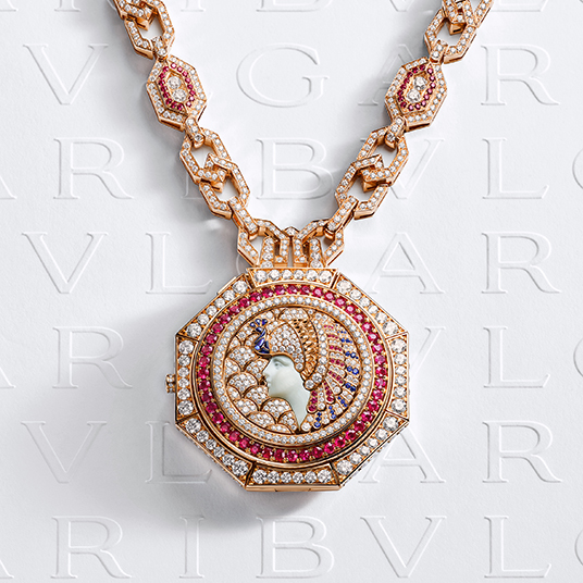 新品•正規品】BVLGARI両面刻印チャーム＆ネックレス