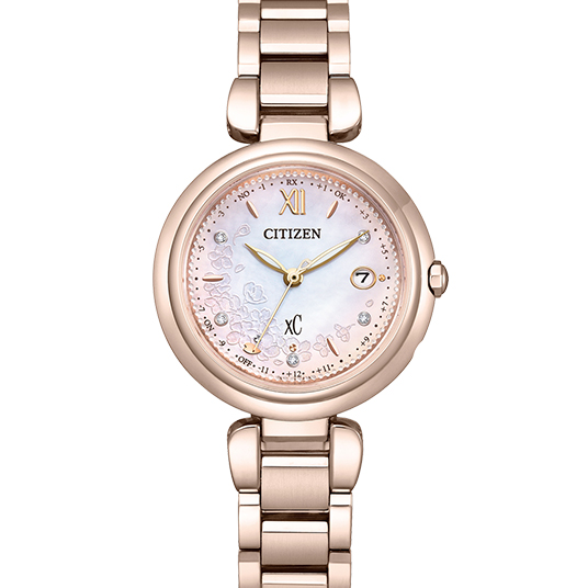 シチズン クロスシー mizu コレクション エコ・ドライブ電波時計 ティタニア ハッピーフライト SAKURA 限定モデル