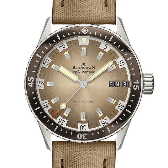 フィフティ ファゾムス バチスカーフ デイ・デイト デザート エディション(Fifty Fathoms Bathyscaphe Day Date Desert Edition)