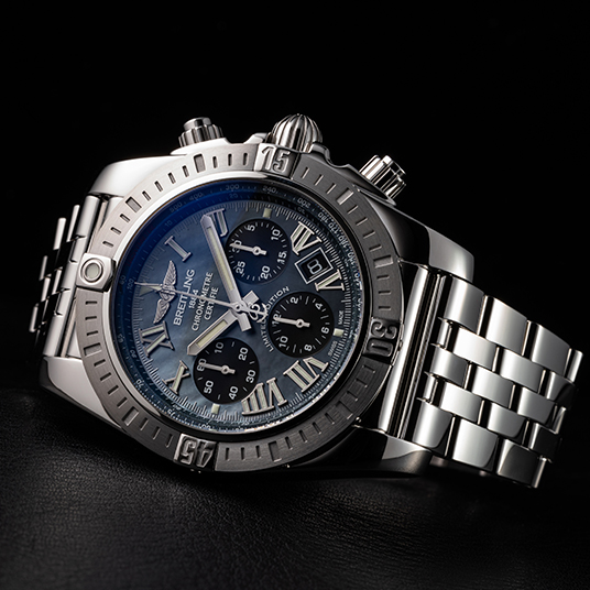 クロノマットJSP ローマン インデックス ブラック マザー オブ パール リミテッド(CHRONOMAT JSP ROMAN INDEX BLACK MOTHER OF PEARL LIMITED)
