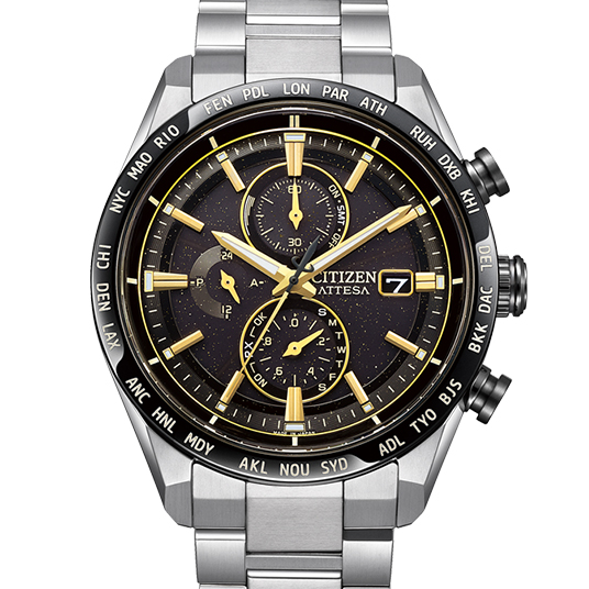 シチズン アテッサ ACT Lineエコ・ドライブ電波時計 ダイレクトフライト（AT8184-57E）