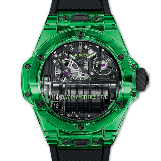 ビッグ・バン MP-11 14デイ パワーリザーブ グリーンSAXEM（BIG BANG MP-11 14-DAY POWER RESERVE GREEN SAXEM）