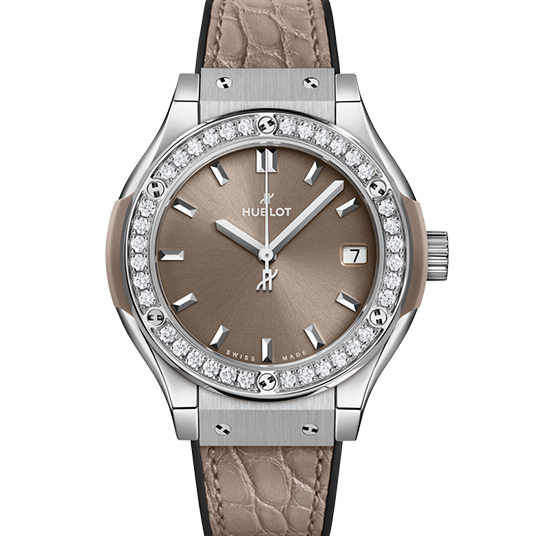 クラシック・フュージョン チタニウム トープ ダイヤモンド（Classic Fusion Titanium Taupe Diamonds）