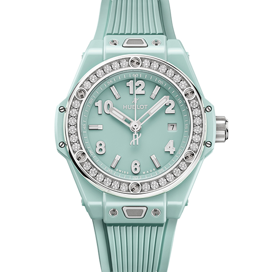 ビッグ・バン ワンクリック ミントグリーンセラミック ダイヤモンド（Big Bang One Click Mint Green Ceramic Diamonds）