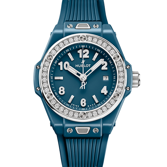 ビッグ・バン ワンクリック ペトロールブルーセラミック ダイヤモンド（Big Bang One Click Petrol Blue Ceramic Diamonds）