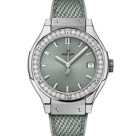 クラシック・フュージョン チタニウム セージグリーン ダイヤモンド（Classic Fusion Titanium Sage Green Diamonds）