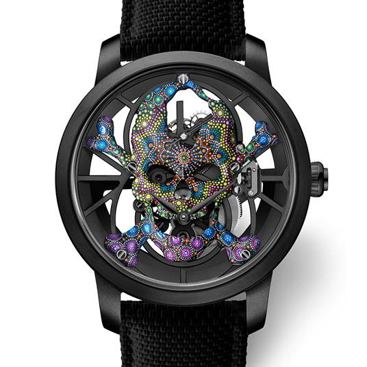 トゥールビヨン スケルトン セラミック スカル ポワインタリズム（TOURBILLON SKELET CERAMIC SKULL POINTILLISM）