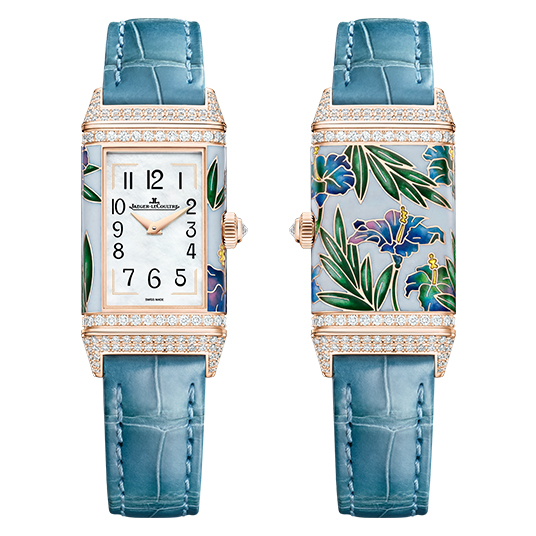 レベルソ・ワン・プレシャスフラワー - ハイビスカス・エナメル（Reverso One Precious Flowers - Hibiscus Enamel）