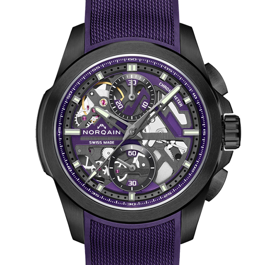 インディペンデンス スケルトン クロノ42mm チタニウム DLC(Independence Skeleton Chrono 42mm Titanium)