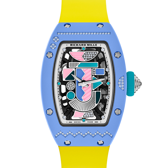 RM 07-01 オートマティック カラーセラミックス パウダーブルー（RM 07-01 AUTOMATIC COLOURED CERAMICS POWDER BLUE）