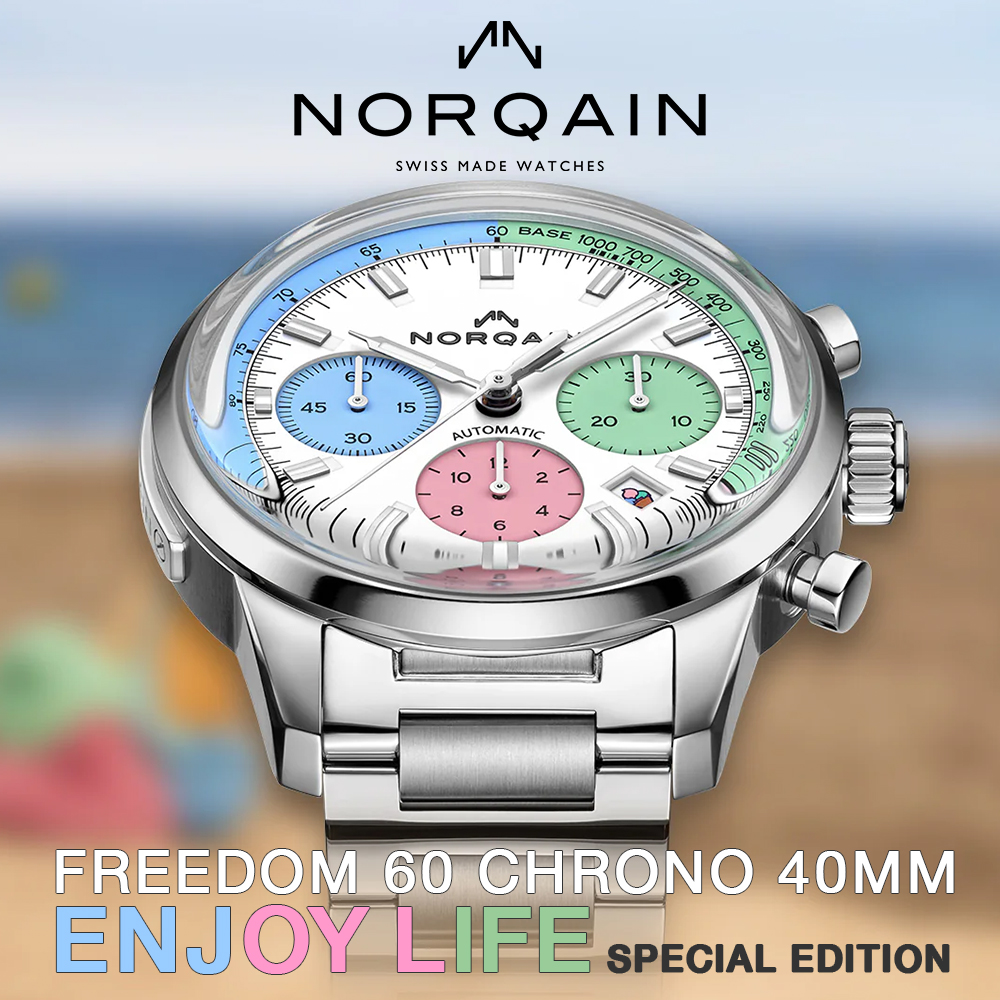 ノルケイン フリーダム 60 クロノ 40MM "ENJOY LIFE" スペシャル エディション発表