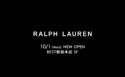 [BEST新宿本店]RALPH LAUREN 10/1 取扱い開始