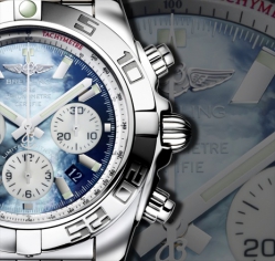 CHRONOMAT44 MOP BLACK&WHITE