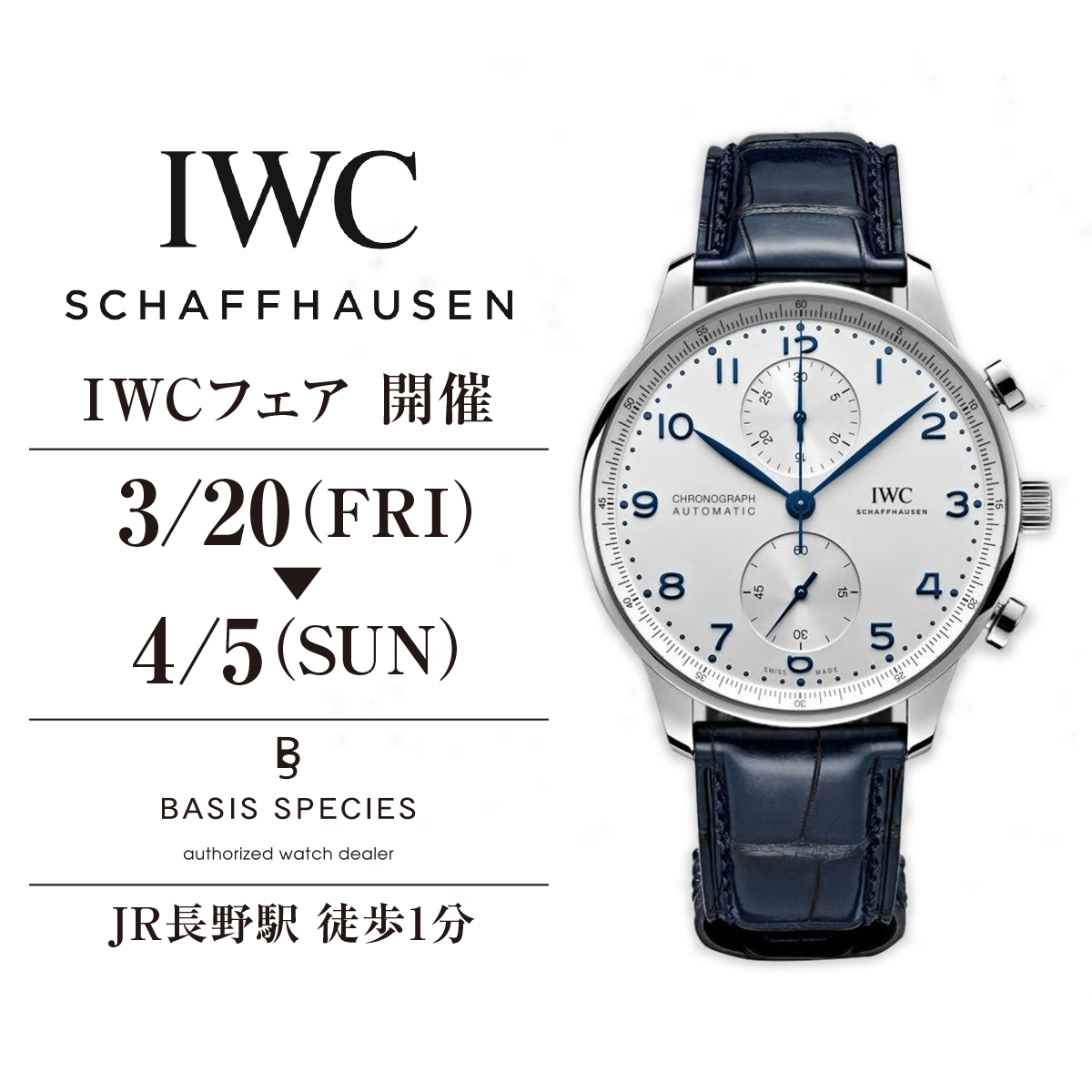 IWC Fair　3月20日(金)～4月5日(日)