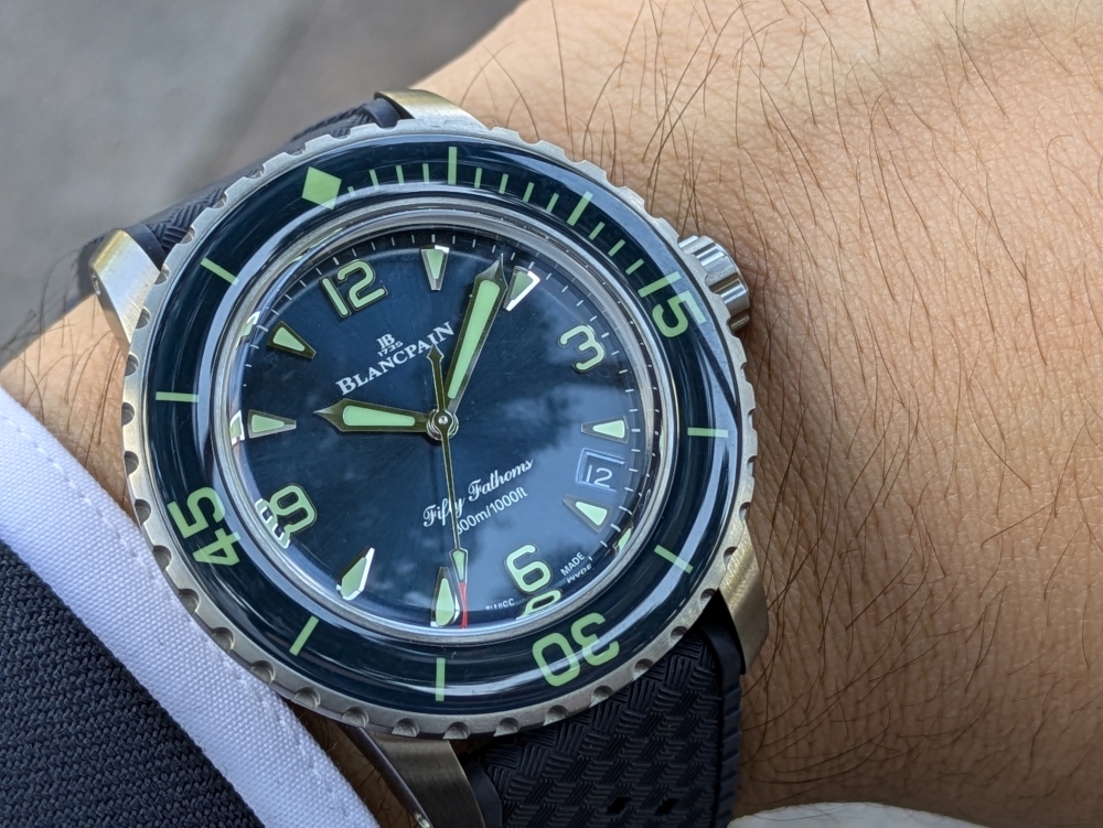  【ブランパン】大注目モデルが再入荷！話題沸騰中なブランパンのスモールサイズモデルをご覧あれ！_フィフティファゾムス オートマチック_5007 12B40 O52B