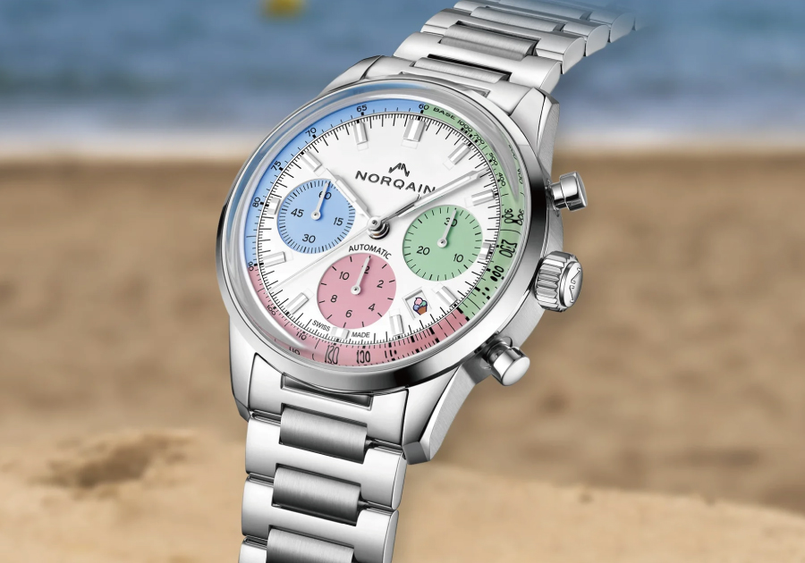  【ノルケイン】奇跡の入荷！エンジョイライフN2201.19S01.C01：Freedom 60 Chrono Enjoy Life “Ice Cream”【NORQAIN】