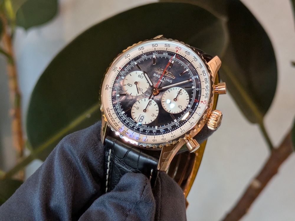  【ブライトリング】ナビタイマーに日本限定特別モデルが登場！実機写真をお届けします！_ナビタイマー B01 クロノグラフ 41 ジャパンリミテッド_RB01395A1B1P1