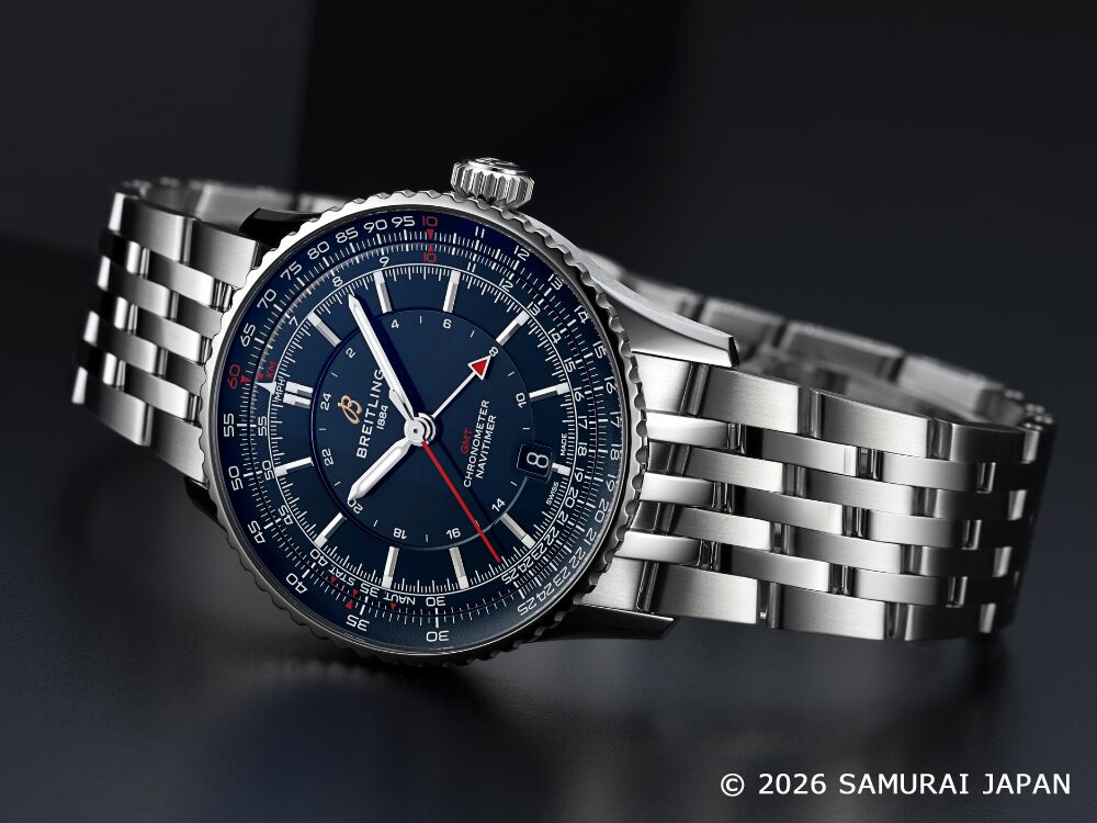  【ブライトリング】世界限定100本！野球日本代表、侍ジャパンとの特別モデル！ナビタイマー オートマチック GMT 41 侍ジャパンリミテッドが登場しました！_A323103A1C1A1_A323103A1C1P1