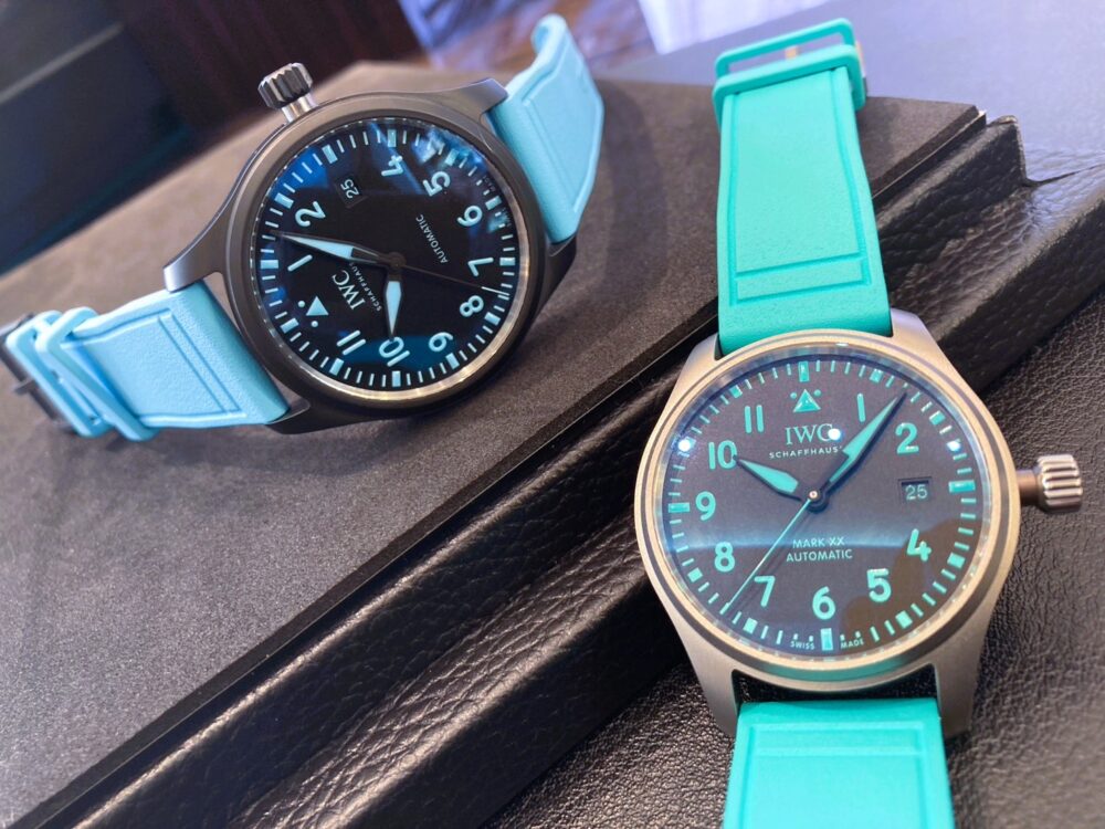  【IWC】ベルトひとつでここまで変わる。パイロットウォッチの着せ替え_ パイロット・ウォッチ オートマティック 41 “ジョージ・ラッセル”_パイロット・ウォッチ・マークXX Mercedes-AMG PETRONAS Formula One™ Team_IW328107_IW328210