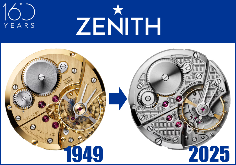 【ZENITH_ゼニス_Watches &amp; Wonders 2025】時を超えた傑作：ゼニス「キャリバー135」の誕生から現代までの軌跡【G.F.J._ジョルジュ ファーブル ジャコ】