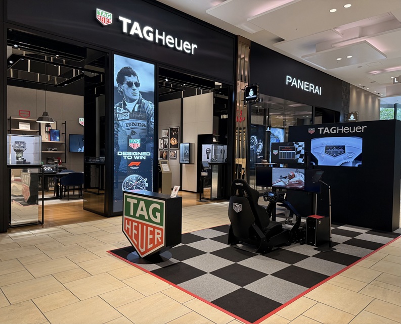 F1オフィシャルタイムキーパー〈タグ・ホイヤー〉F1シミュレーション体験イベントを3月29日(日)まで開催中です