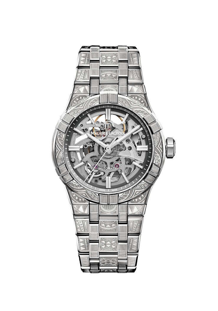 モーリスラクロア 世界限定500本の新作 アイコン オートマティック 39mm スケルトン アーバントライブ