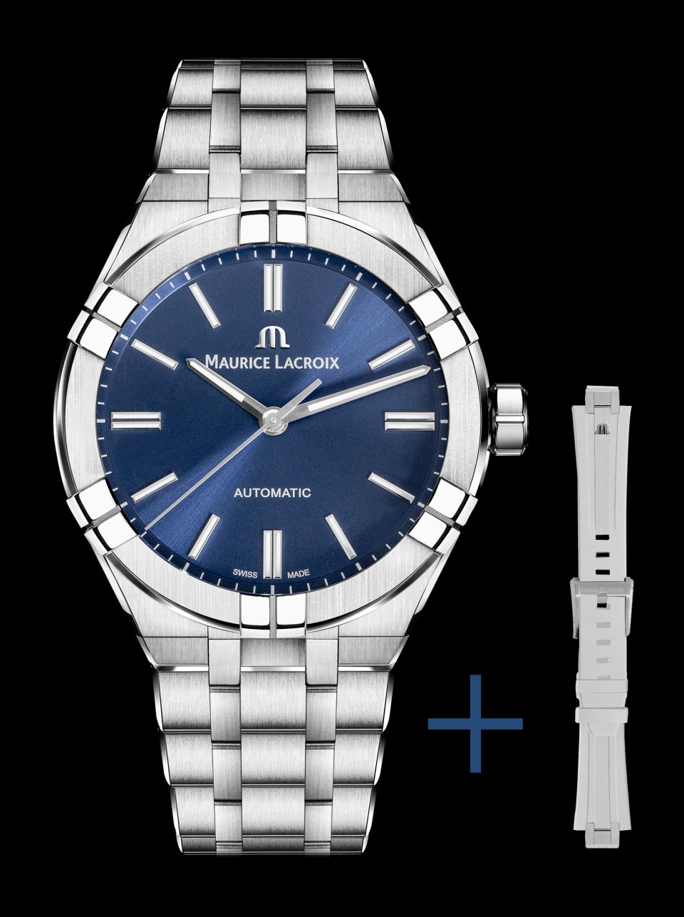 再掲　モーリス・ラクロア アイコン オートマチック ネイビー 2023年新作】モーリス ラクロア AI6008-SS00F-431-C / AI6007