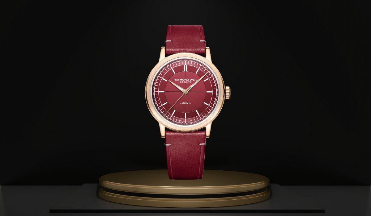 【新作入荷！】RAYMOND WEIL MILLESIME レイモンド ウェイル ミレジム) バーガンディーダイアル