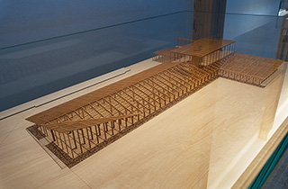 『グランドセイコースタジオ 雫石』の構造を示す模型