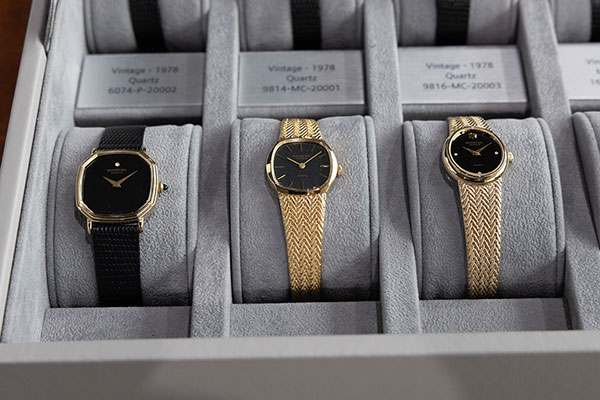 スイス本社から持ち込まれた50年間に製作されたレイモンド・ウェイルの傑作モデルが、今回のイベントでは多数、展示された