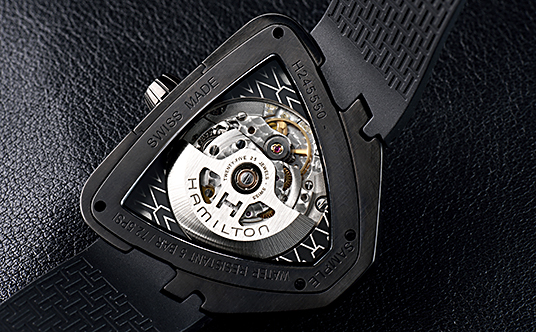 美品 HAMILTON ハミルトン ベンチュラ H245550 ブラック自動巻き ハミルトン H245550 ベンチュラ エルヴィス80 自動巻き H24555181