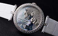 Van Cleef & Arpels(@ N[tA[y) fB A[y |[[ hXP[v gzCgxA[ fR[hiExtraordinaire Dial Polar Landscape gWHITE BEAR DÉCORh)