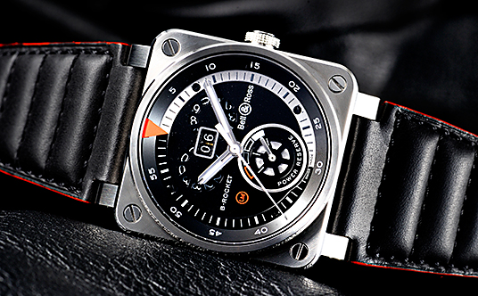 ベル＆ロス Bell＆Ross BR0390-B-ROCKET/SCA B-ロケット デイト パワーリザーブ 自動巻き メンズ 保証書付き_775684