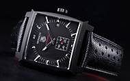 TAG Heuer(^OEzC[) iR EHb` tubNiMONACO WATCH FULL BLACK)