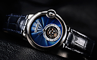 CARTIER(JeBG) o u[ hD JeBG tCO gD[r Gi EHb`iBALLON BLUE DE CARTIER FLYING TOURBILLON ENAMEL WATCHj